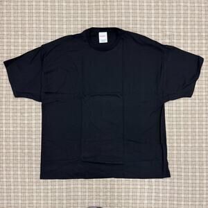 Hanes Black Shirt 3XL Mens NEW 4-Pack Soft Spun Cotton Crew Neck Tee Short Sleev